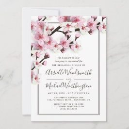 Cherry Blossom Rosa Probe Einladung