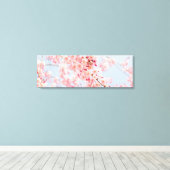 Cherry Blossom Rose Blue Gallery Wrap Leinwand (Insitu (Holzboden))