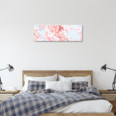 Cherry Blossom Rose Blue Gallery Wrap Leinwand (Insitu (Schlafzimmer))