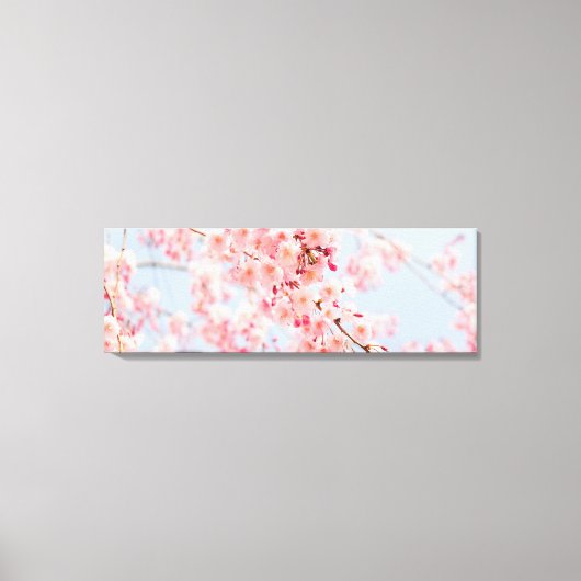 Cherry Blossom Rose Blue Gallery Wrap Leinwand (Vorderseite)