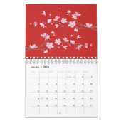 Cherry Blossom - Rot Kalender (Jan 2026)