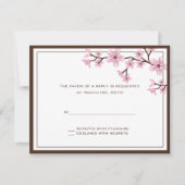 Cherry Blossom RSVP Cards (Vorderseite)