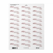 Cherry Blossom Rücksendeadresse-Etikett (pink) (Vorne)