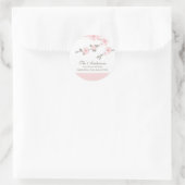 Cherry Blossom Rücksendeadresse Wedding Sticker (Tasche)