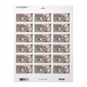 Cherry Blossom Rücksendeadressen-Aufkleber. Adressaufkleber (Vorne)