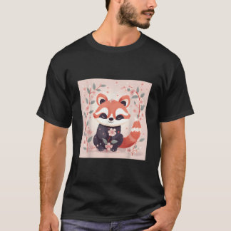 Cherry Blossom Saison Red Panda Adorable Spring De T-Shirt