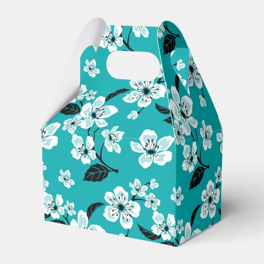 CHERRY BLOSSOM - SAKURA (AQUAMARIN) GESCHENKSCHACHTEL (Rückseite)