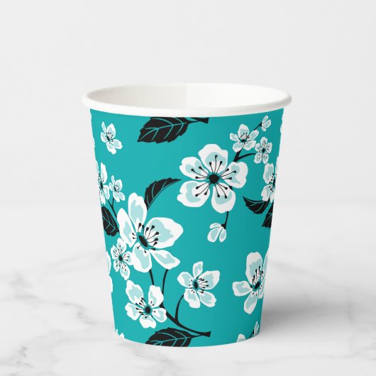 CHERRY BLOSSOM - SAKURA (AQUAMARIN) PAPPBECHER (Links)