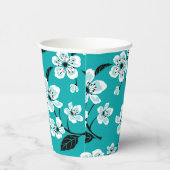 CHERRY BLOSSOM - SAKURA (AQUAMARIN) PAPPBECHER (Rechts)