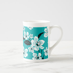 CHERRY BLOSSOM - SAKURA (AQUAMARIN) PORZELLANTASSE