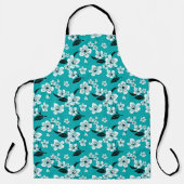 CHERRY BLOSSOM - SAKURA (AQUAMARIN) SCHÜRZE (Vorderseite)