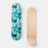 CHERRY BLOSSOM - SAKURA (AQUAMARIN) SKATEBOARD (Vorderseite)
