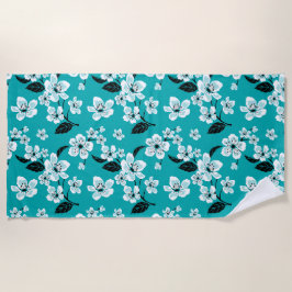 CHERRY BLOSSOM - SAKURA (AQUAMARIN) STRANDTUCH