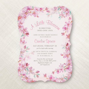 Cherry Blossom Sakura Baby Dusche Einladung