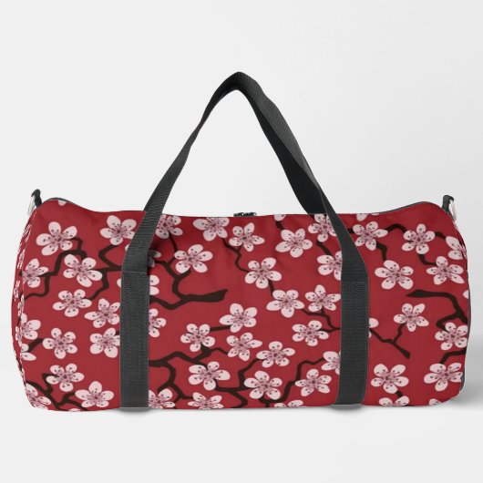 Cherry blossom sakura blossoming flowers elegant duffle bag (Vorderseite)