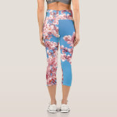 Cherry Blossom Sakura Blume Capri Leggings (Rückseite)