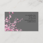 Cherry Blossom, Sakura, Floristina, Blume Shop Visitenkarte (Rückseite)