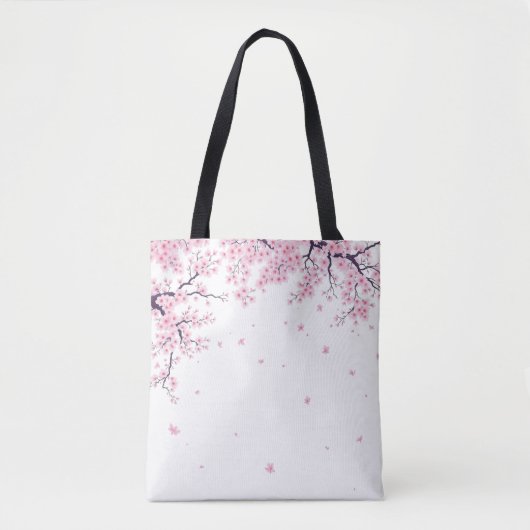 Cherry Blossom Sakura Japanese Art Tote Bag Tasche (Vorderseite)