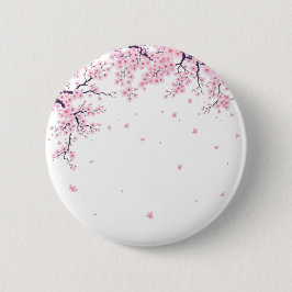 Cherry Blossom Sakura Japanese Art Tote  Button