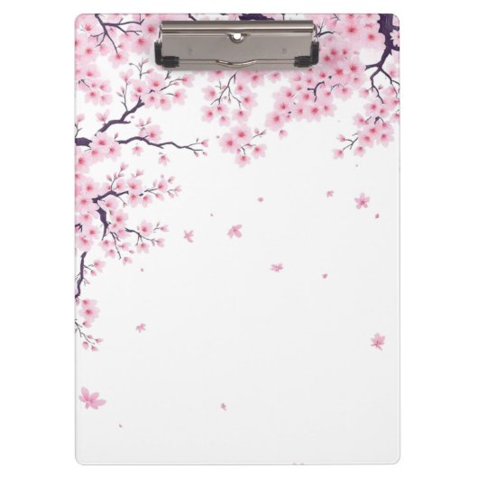 Cherry Blossom Sakura Japanese Art Tote Klemmbrett (Vorderseite)