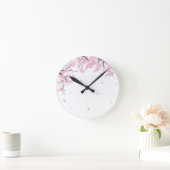 Cherry Blossom Sakura Japanese Art Tote  Runde Wanduhr (Zuhause)