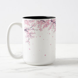 Cherry Blossom Sakura Japanese Art Tote  Zweifarbige Tasse