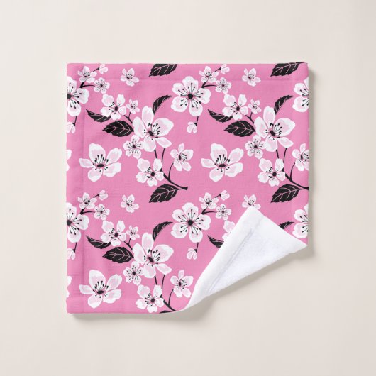 CHERRY BLOSSOM - SAKURA (LITE PINK) BADHANDTUCH SET (Waschlappen)