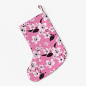 CHERRY BLOSSOM - SAKURA (LITE PINK) KLEINER WEIHNACHTSSTRUMPF (Rückseite (Hängend))