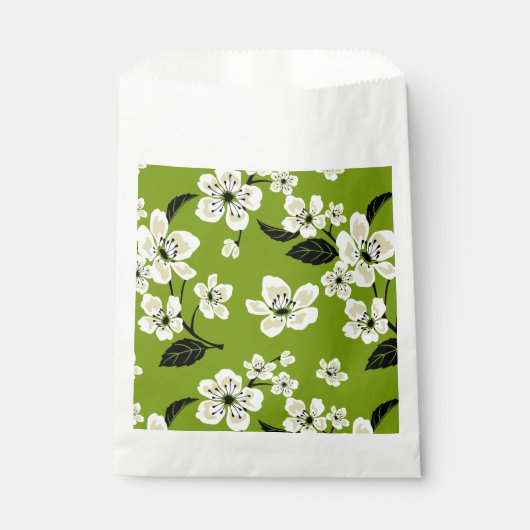 CHERRY BLOSSOM - SAKURA (MATCHA GRÜNE) GESCHENKTÜTCHEN (Vorderseite)