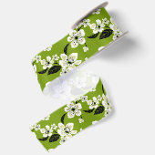 CHERRY BLOSSOM - SAKURA (MATCHA GRÜNE) SATINBAND (Rückseite)