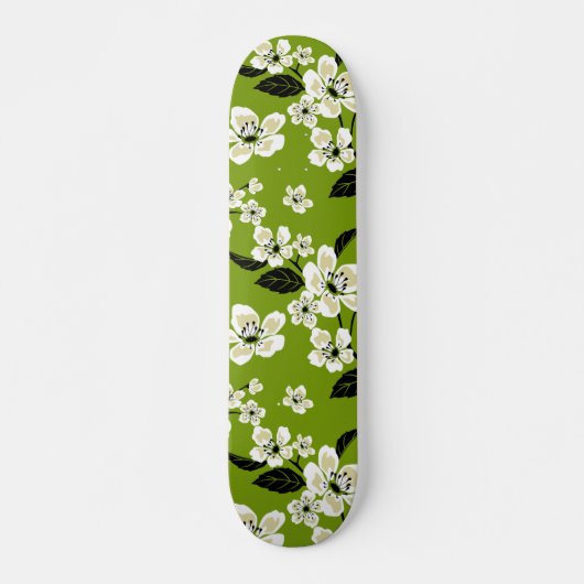 CHERRY BLOSSOM - SAKURA (MATCHA GRÜNE) SKATEBOARD (Vorne)
