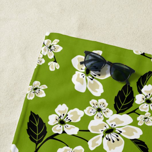 CHERRY BLOSSOM - SAKURA (MATCHA GRÜNE) STRANDTUCH (Beispiel)