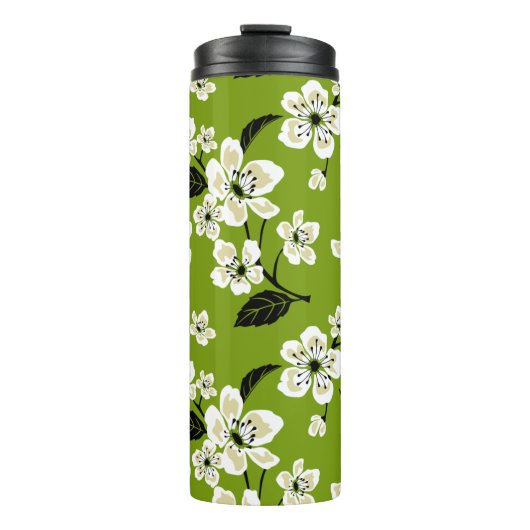 CHERRY BLOSSOM - SAKURA (MATCHA GRÜNE) THERMOSBECHER (Vorderseite)