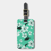 CHERRY BLOSSOM - SAKURA (MINT) GEPÄCKANHÄNGER (Vorderseite vertikal)