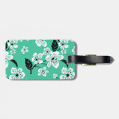 CHERRY BLOSSOM - SAKURA (MINT) GEPÄCKANHÄNGER (Rückseite horizontal)