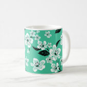 CHERRY BLOSSOM - SAKURA (MINT) KAFFEETASSE (VorderseiteRechts)
