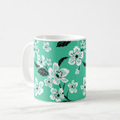 CHERRY BLOSSOM - SAKURA (MINT) KAFFEETASSE (Vorderseite Links)