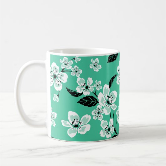 CHERRY BLOSSOM - SAKURA (MINT) KAFFEETASSE (Links)
