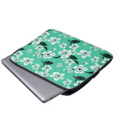 CHERRY BLOSSOM - SAKURA (MINT) LAPTOPSCHUTZHÜLLE (Vorne Knopf)