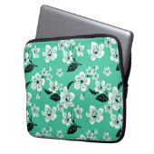 CHERRY BLOSSOM - SAKURA (MINT) LAPTOPSCHUTZHÜLLE (Vorderseite Links)