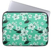 CHERRY BLOSSOM - SAKURA (MINT) LAPTOPSCHUTZHÜLLE (Vorderseite)