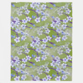 Cherry Blossom - Sakura - nahtloses Muster 2 Fleecedecke (Vorderseite)