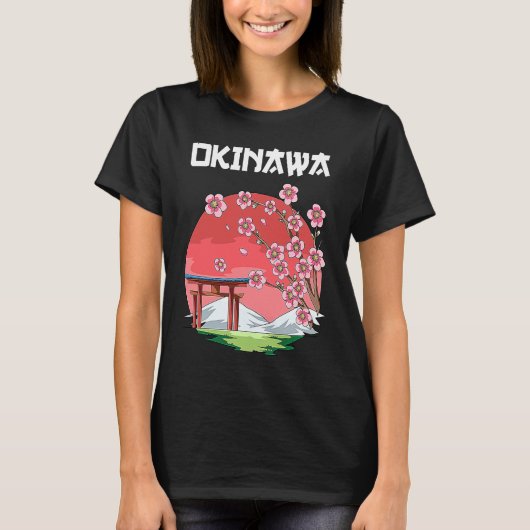 Cherry Blossom Sakura Okinawa Japan T-Shirt (Vorderseite)