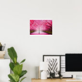 Cherry Blossom Sakura Öl Malerei Poster Zuhause De (Heimbüro)