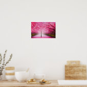 Cherry Blossom Sakura Öl Malerei Poster Zuhause De (Küche)