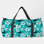 CHERRY BLOSSOM - SAKURA PATTER IN AQUAMARIN DUFFLE BAG (Vorderseite)