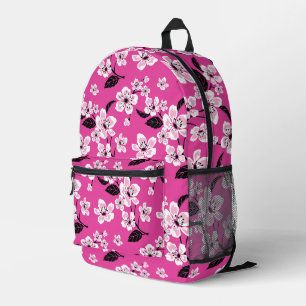 CHERRY BLOSSOM - SAKURA PATTER IN PINK BEDRUCKTER RUCKSACK
