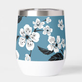CHERRY BLOSSOM - SAKURA PATTER IN RAUCHBLAU (Rückseite)