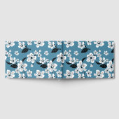 CHERRY BLOSSOM - SAKURA PATTER IN RAUCHBLAU GÄSTEBUCH (Voll)