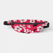 CHERRY BLOSSOM - SAKURA PATTER IN ROT BAUCHTASCHE (Vorderseite)